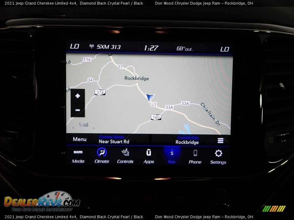 2021 Jeep Grand Cherokee Limited 4x4 Diamond Black Crystal Pearl / Black Photo #3