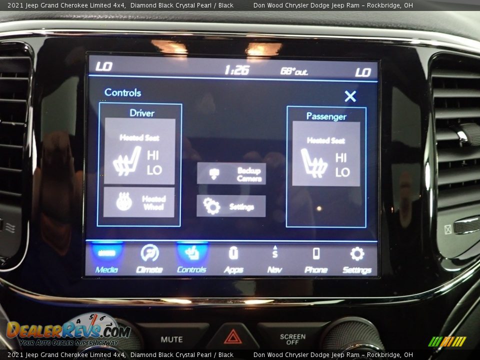 2021 Jeep Grand Cherokee Limited 4x4 Diamond Black Crystal Pearl / Black Photo #4