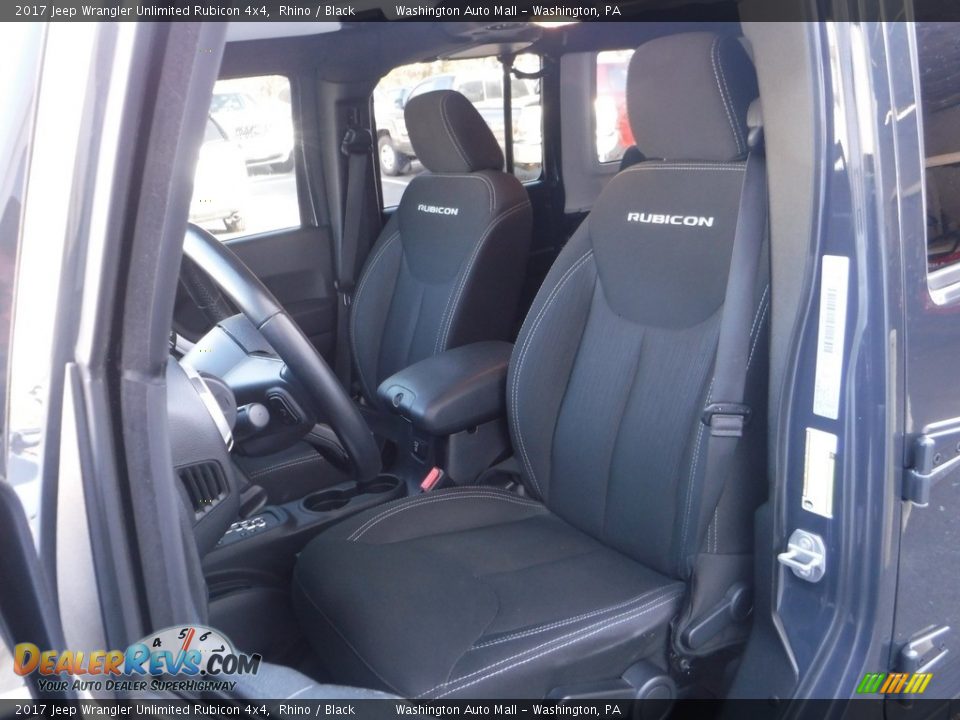 2017 Jeep Wrangler Unlimited Rubicon 4x4 Rhino / Black Photo #19