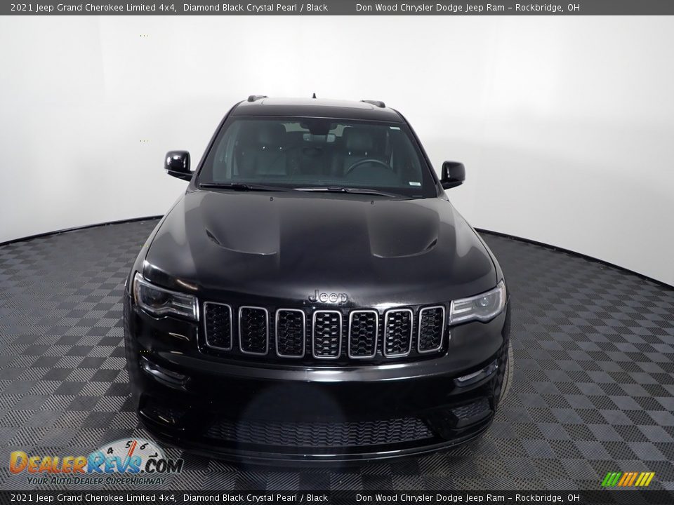 2021 Jeep Grand Cherokee Limited 4x4 Diamond Black Crystal Pearl / Black Photo #9