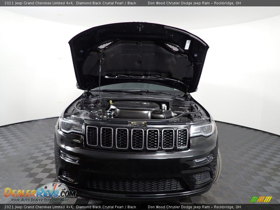 2021 Jeep Grand Cherokee Limited 4x4 Diamond Black Crystal Pearl / Black Photo #10