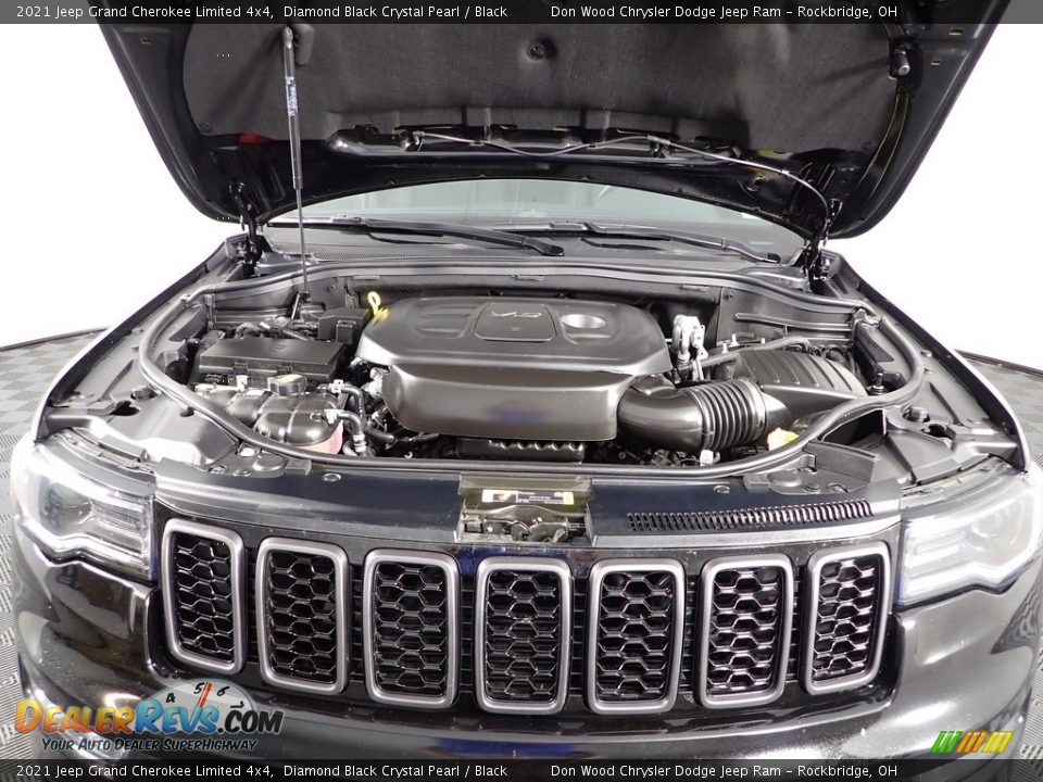 2021 Jeep Grand Cherokee Limited 4x4 Diamond Black Crystal Pearl / Black Photo #11