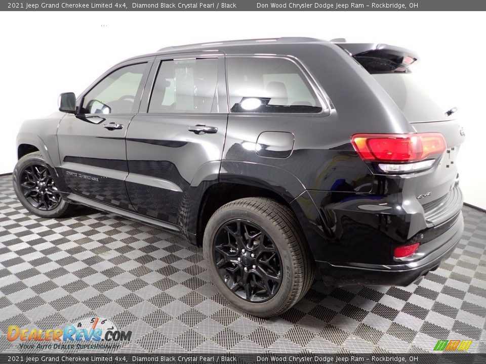 2021 Jeep Grand Cherokee Limited 4x4 Diamond Black Crystal Pearl / Black Photo #14