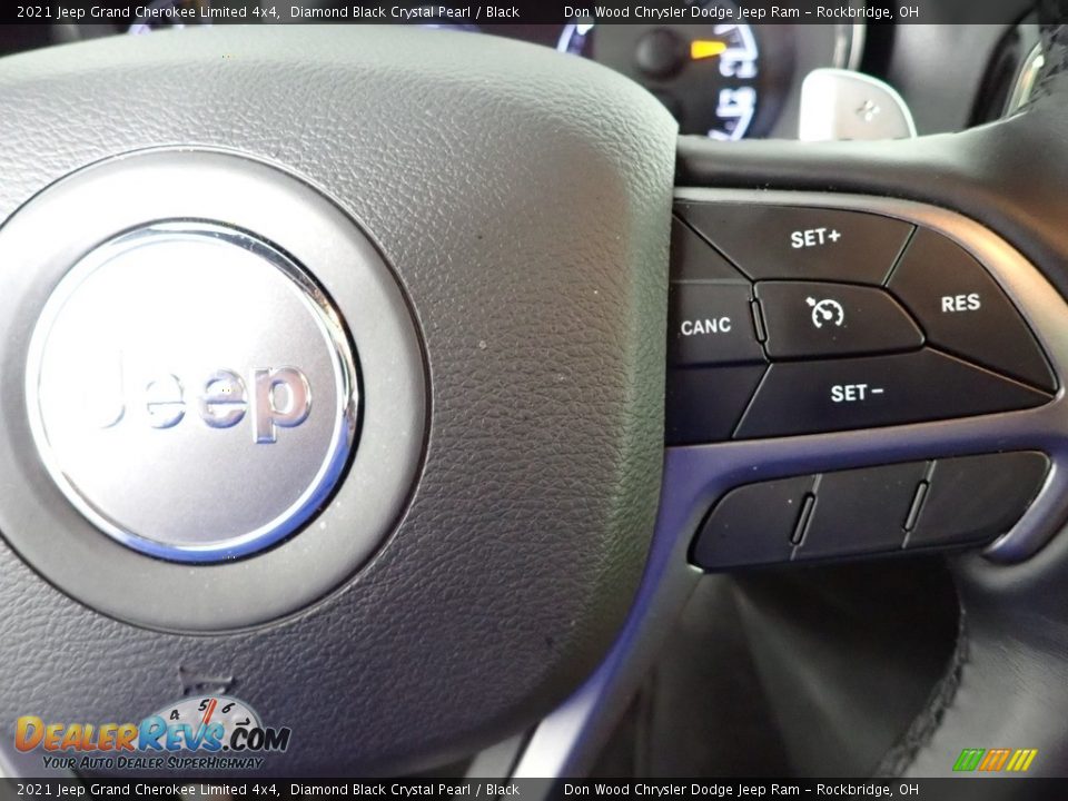 2021 Jeep Grand Cherokee Limited 4x4 Diamond Black Crystal Pearl / Black Photo #26