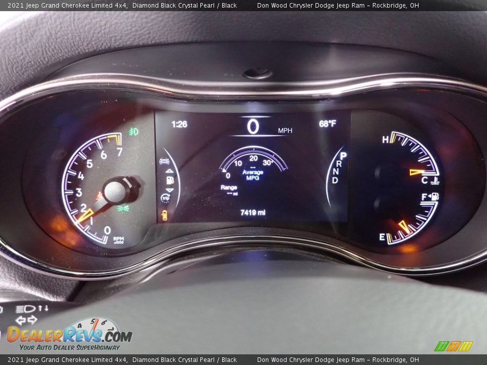 2021 Jeep Grand Cherokee Limited 4x4 Diamond Black Crystal Pearl / Black Photo #27