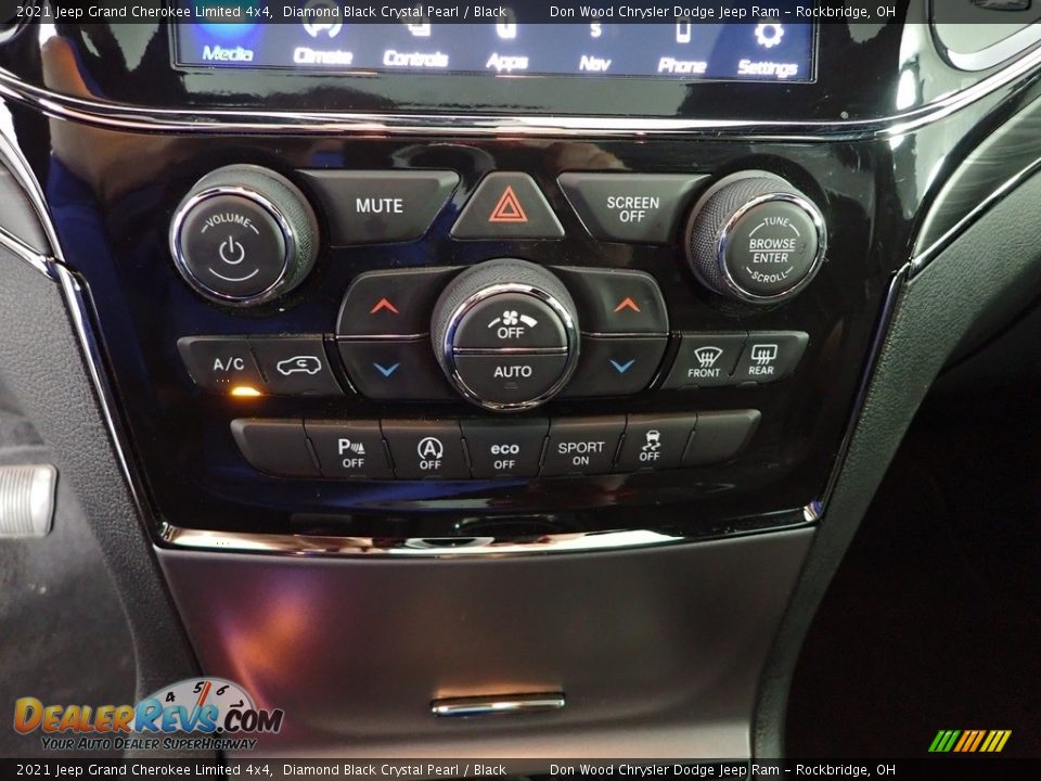 2021 Jeep Grand Cherokee Limited 4x4 Diamond Black Crystal Pearl / Black Photo #29