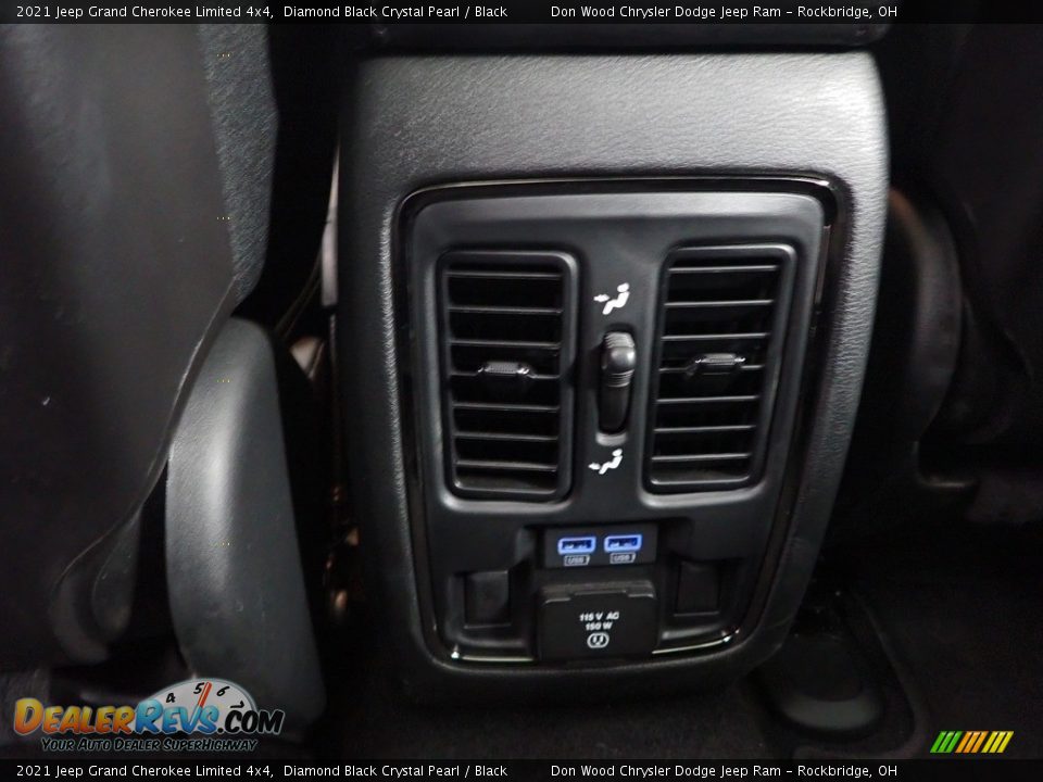 2021 Jeep Grand Cherokee Limited 4x4 Diamond Black Crystal Pearl / Black Photo #35
