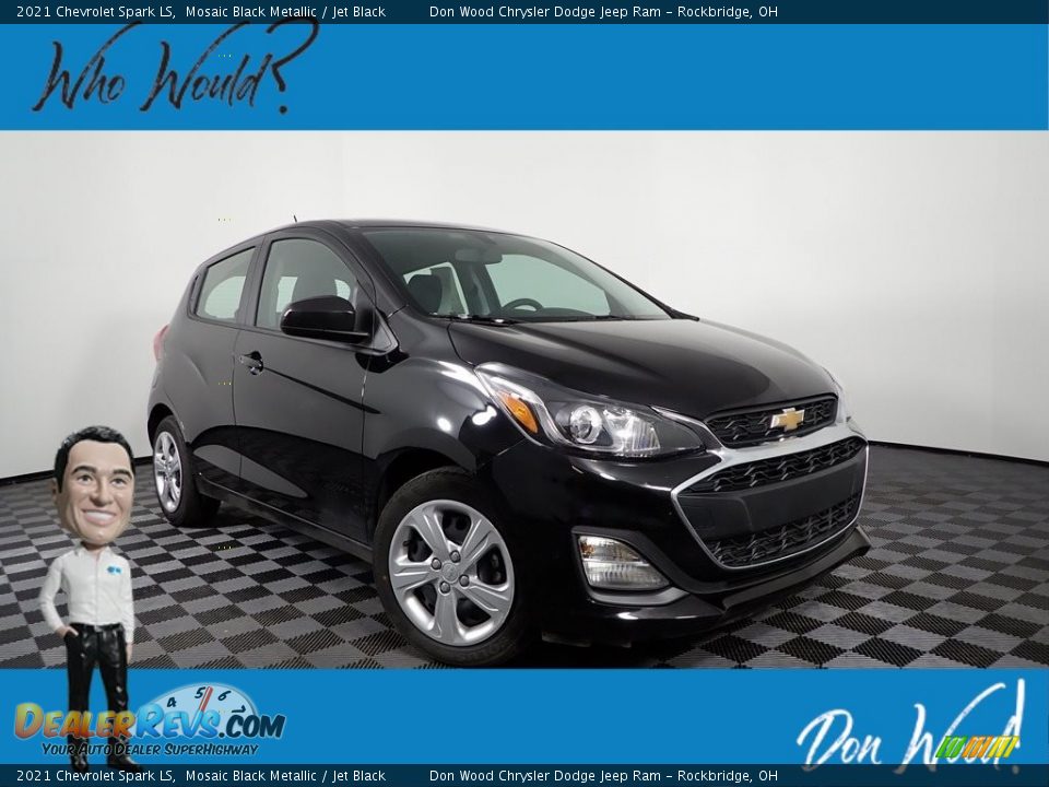 2021 Chevrolet Spark LS Mosaic Black Metallic / Jet Black Photo #1