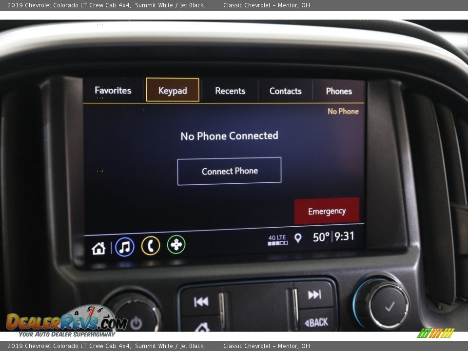 2019 Chevrolet Colorado LT Crew Cab 4x4 Summit White / Jet Black Photo #12