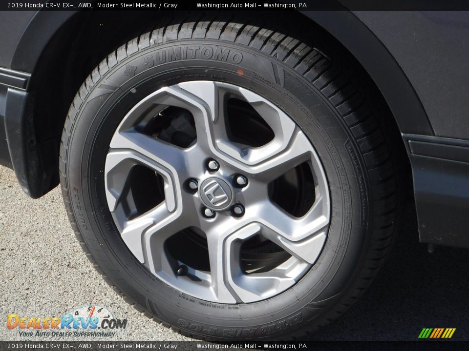 2019 Honda CR-V EX-L AWD Modern Steel Metallic / Gray Photo #4
