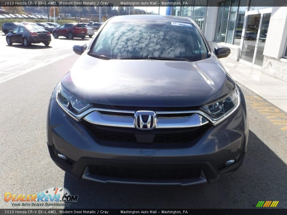 2019 Honda CR-V EX-L AWD Modern Steel Metallic / Gray Photo #5