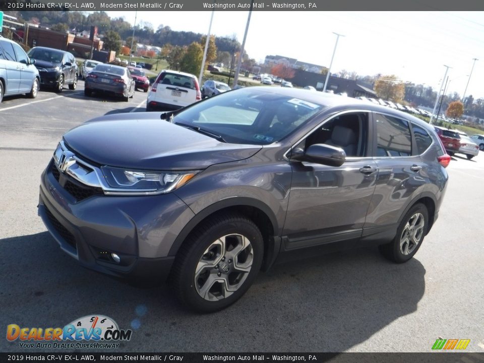 2019 Honda CR-V EX-L AWD Modern Steel Metallic / Gray Photo #6
