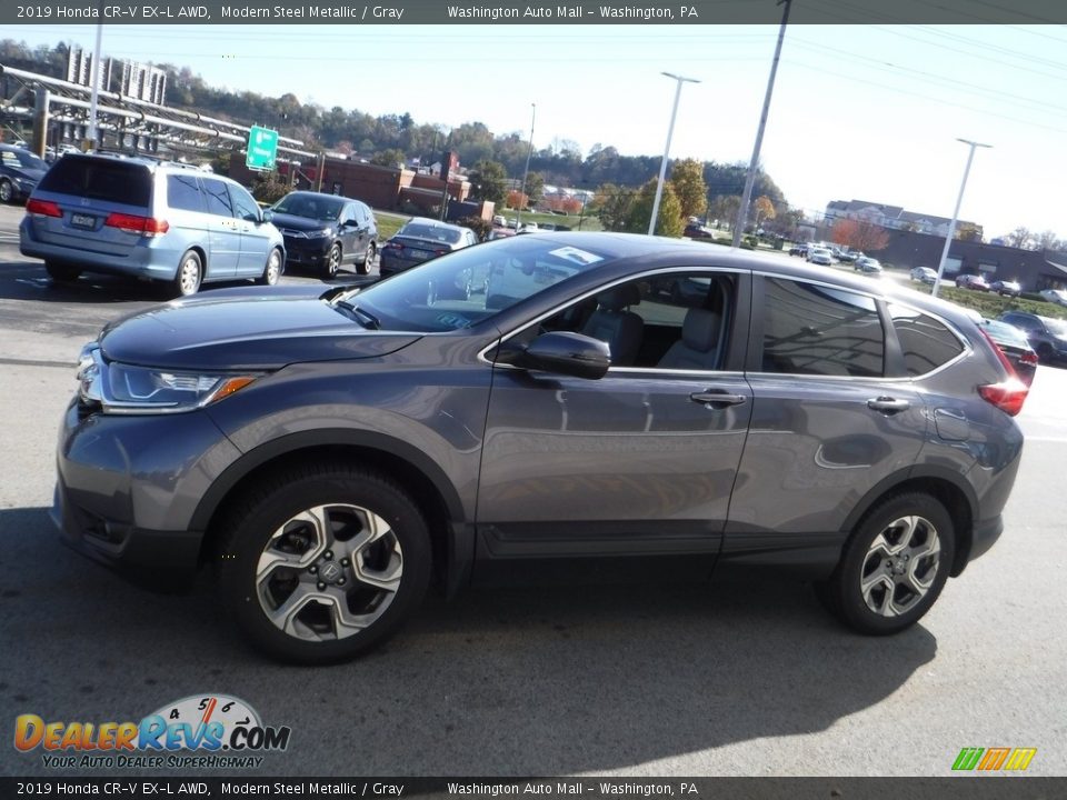 2019 Honda CR-V EX-L AWD Modern Steel Metallic / Gray Photo #7