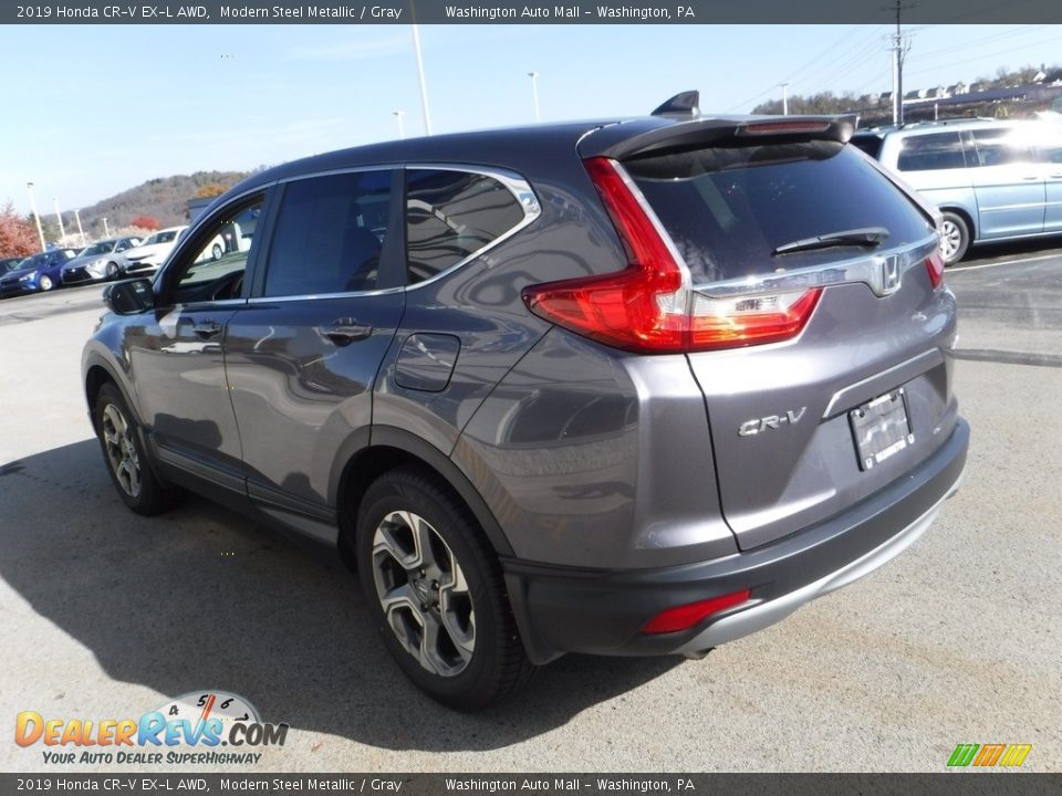 2019 Honda CR-V EX-L AWD Modern Steel Metallic / Gray Photo #8