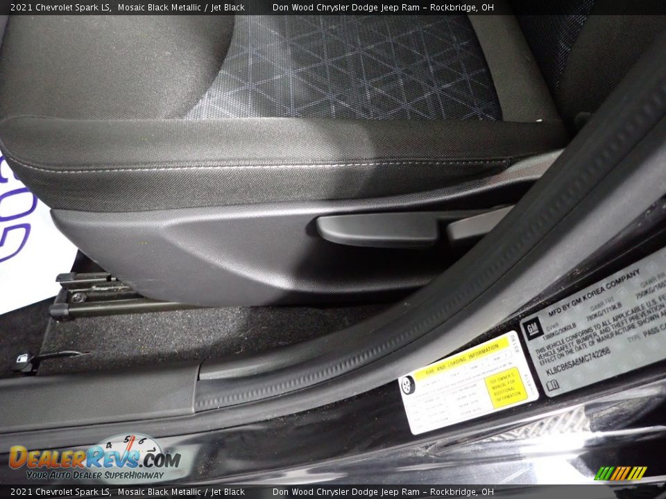 2021 Chevrolet Spark LS Mosaic Black Metallic / Jet Black Photo #17