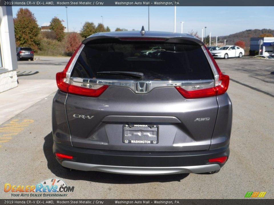 2019 Honda CR-V EX-L AWD Modern Steel Metallic / Gray Photo #9