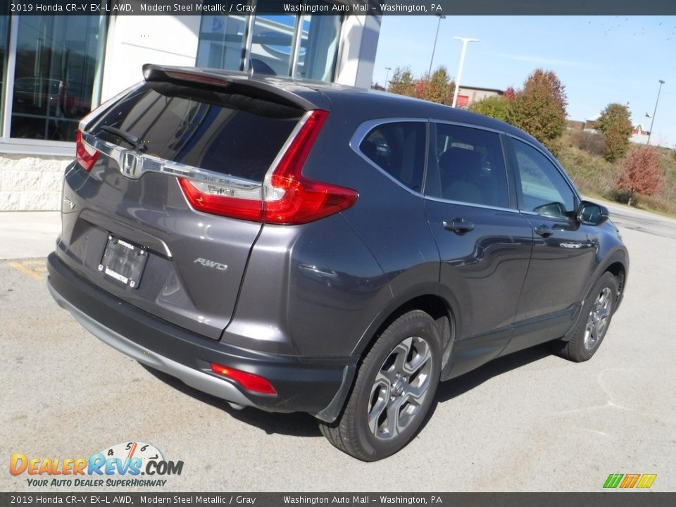 2019 Honda CR-V EX-L AWD Modern Steel Metallic / Gray Photo #10