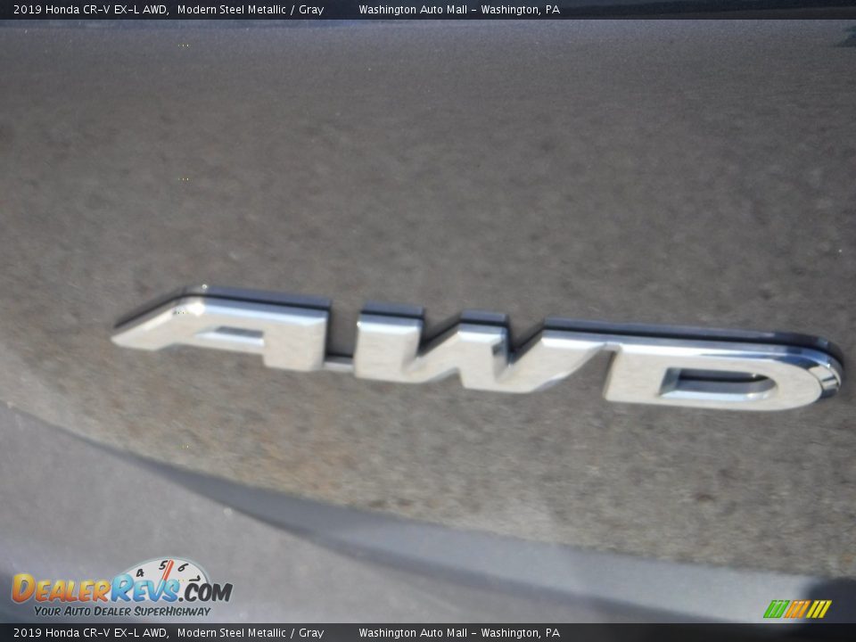 2019 Honda CR-V EX-L AWD Modern Steel Metallic / Gray Photo #11