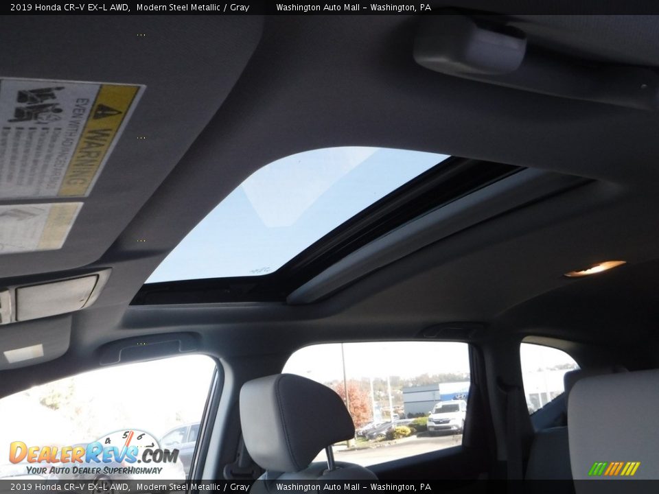 2019 Honda CR-V EX-L AWD Modern Steel Metallic / Gray Photo #12