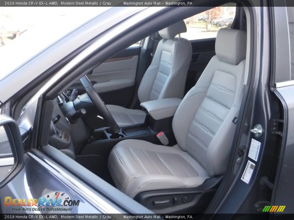 2019 Honda CR-V EX-L AWD Modern Steel Metallic / Gray Photo #17