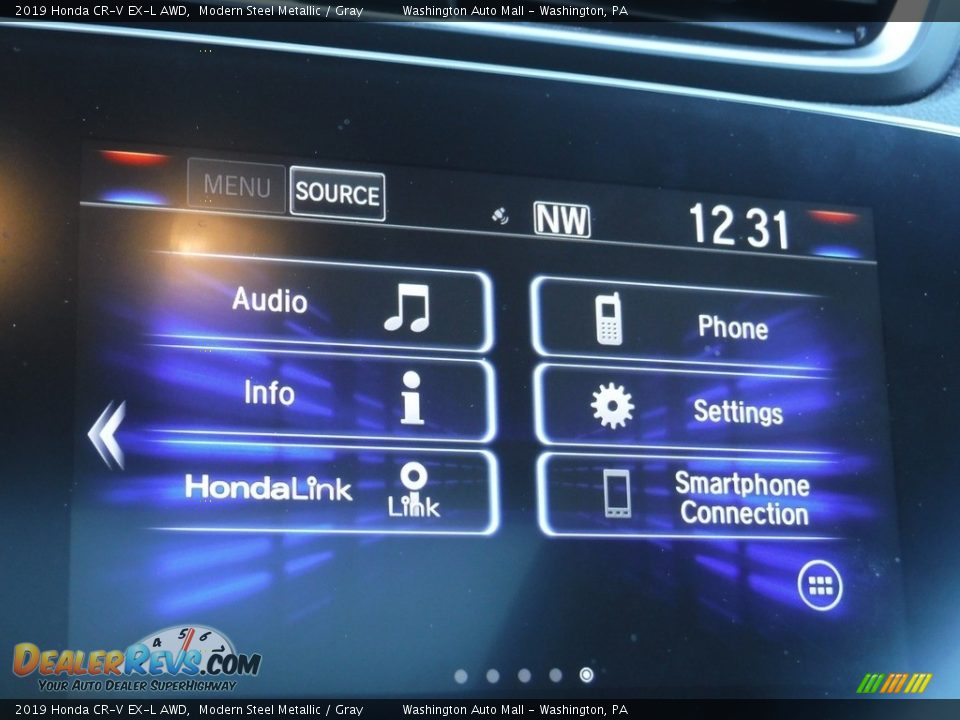 2019 Honda CR-V EX-L AWD Modern Steel Metallic / Gray Photo #23