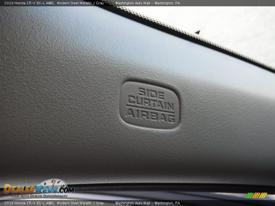 2019 Honda CR-V EX-L AWD Modern Steel Metallic / Gray Photo #25