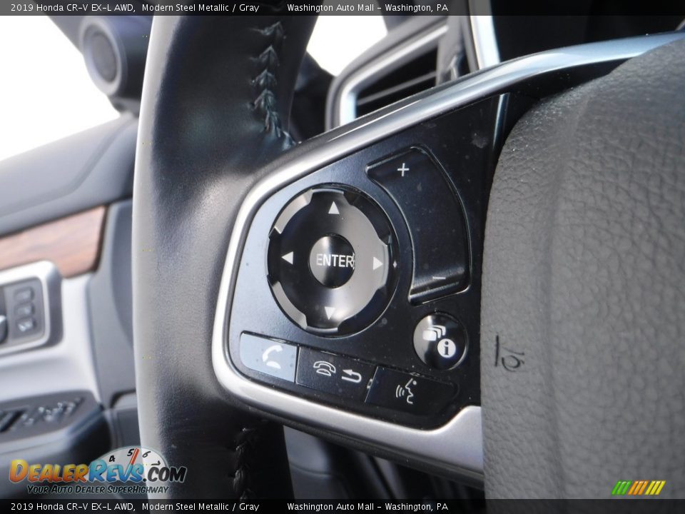 2019 Honda CR-V EX-L AWD Modern Steel Metallic / Gray Photo #27