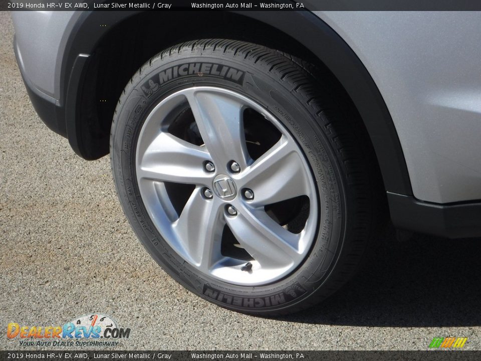 2019 Honda HR-V EX AWD Lunar Silver Metallic / Gray Photo #3