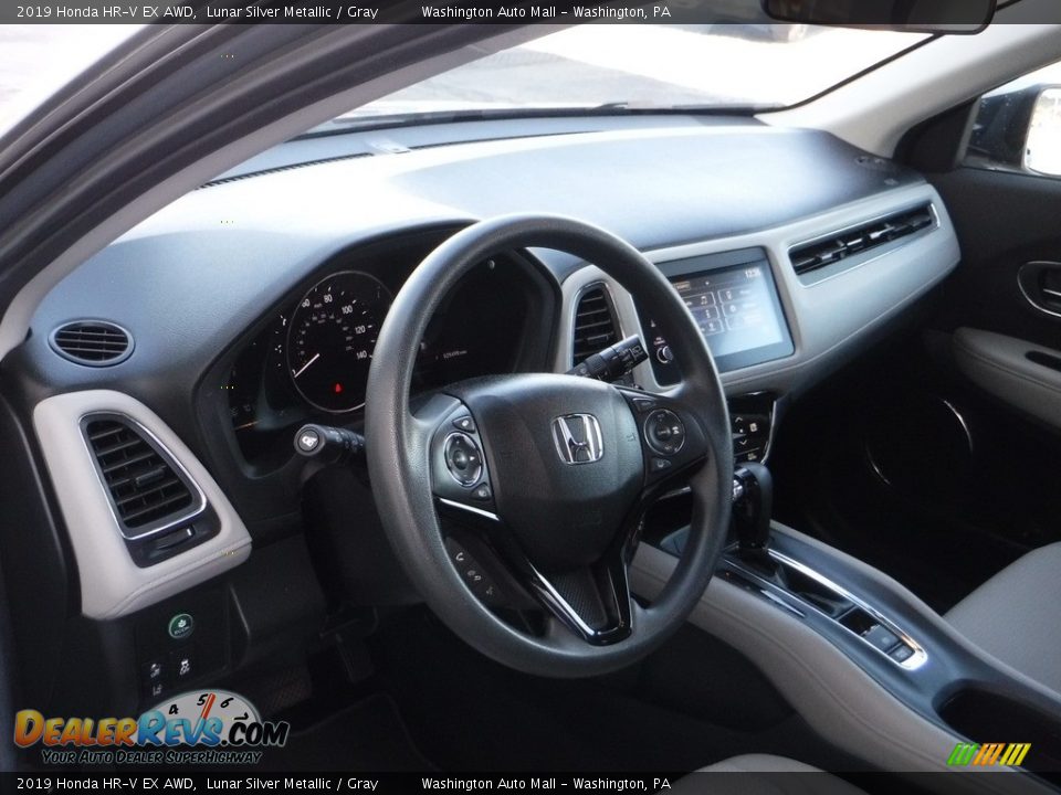 2019 Honda HR-V EX AWD Lunar Silver Metallic / Gray Photo #13