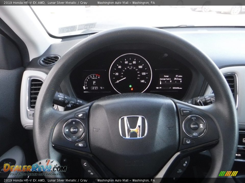 2019 Honda HR-V EX AWD Lunar Silver Metallic / Gray Photo #25