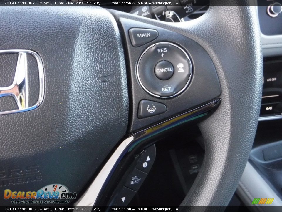 2019 Honda HR-V EX AWD Lunar Silver Metallic / Gray Photo #27