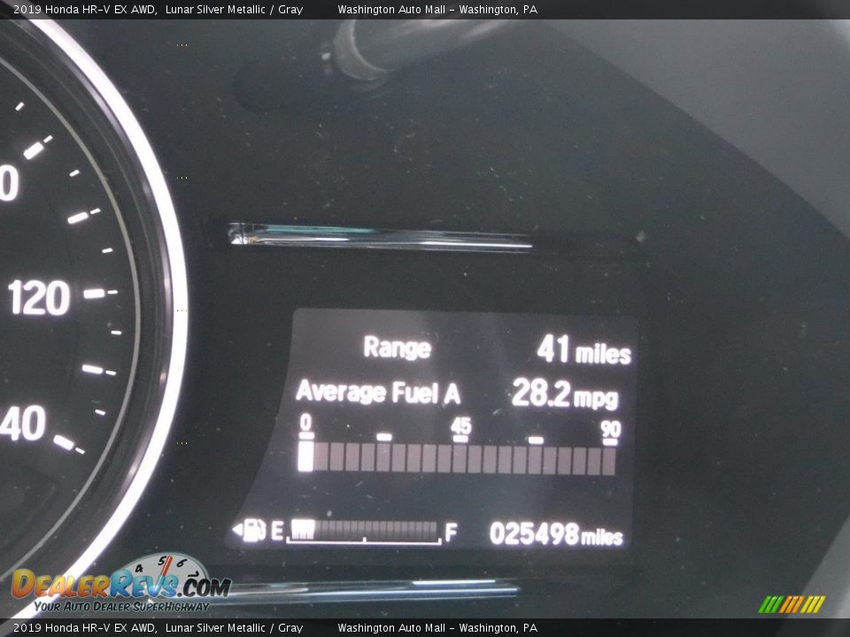 2019 Honda HR-V EX AWD Lunar Silver Metallic / Gray Photo #35