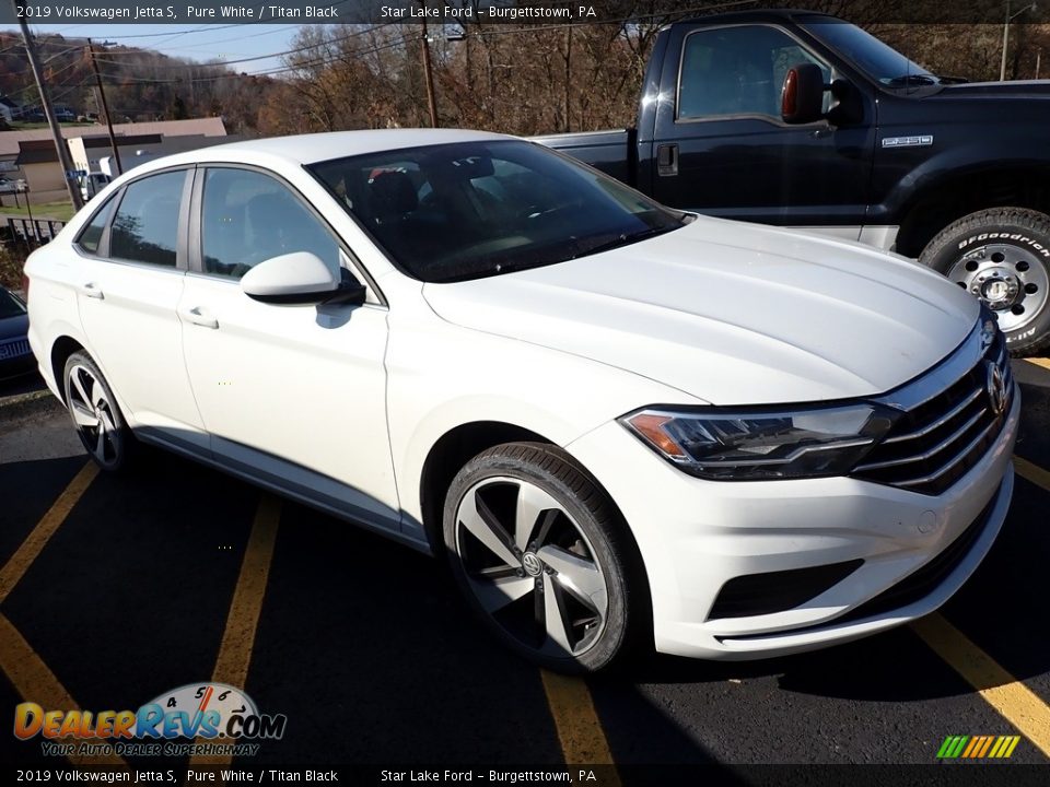 2019 Volkswagen Jetta S Pure White / Titan Black Photo #4