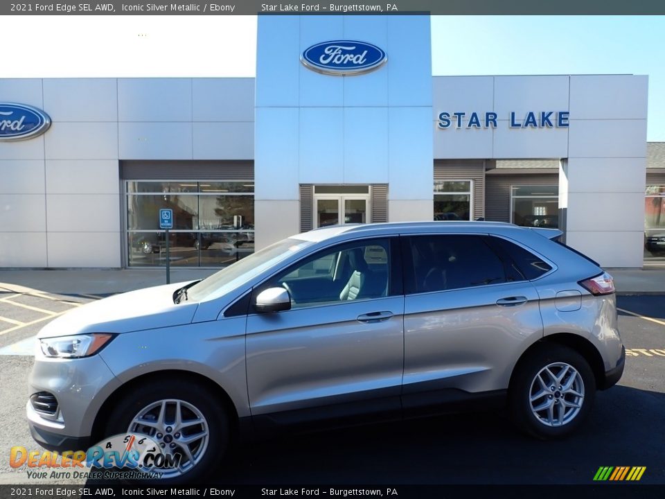 2021 Ford Edge SEL AWD Iconic Silver Metallic / Ebony Photo #1