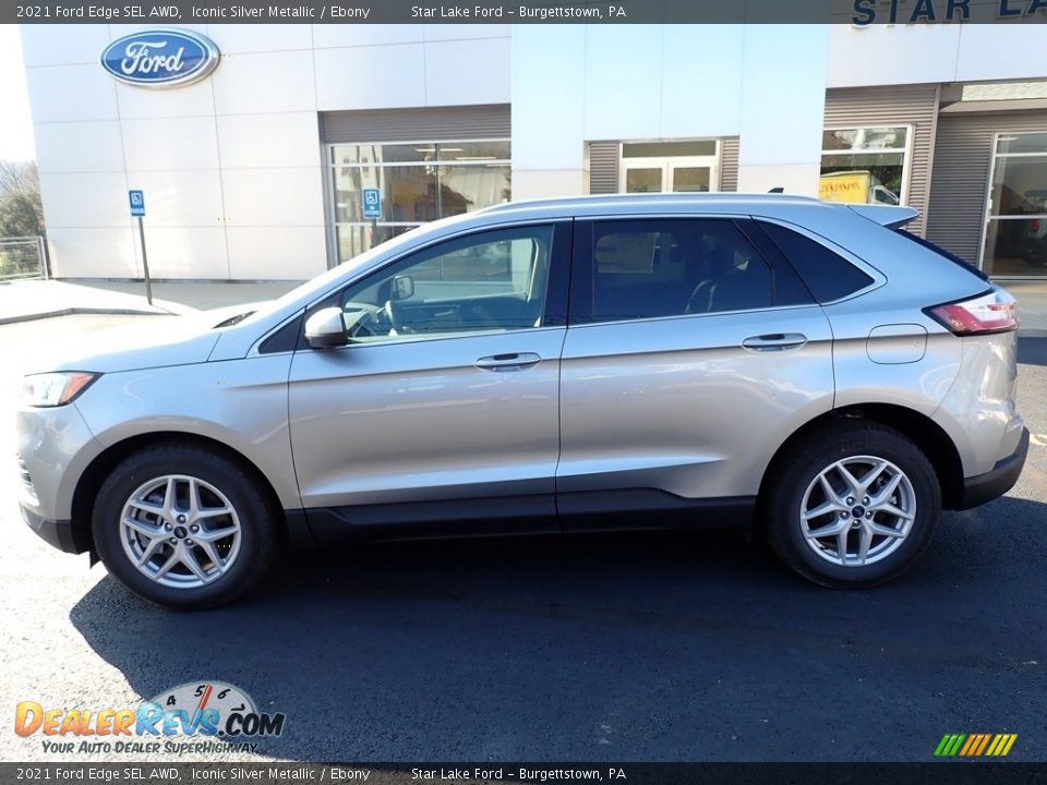 2021 Ford Edge SEL AWD Iconic Silver Metallic / Ebony Photo #2