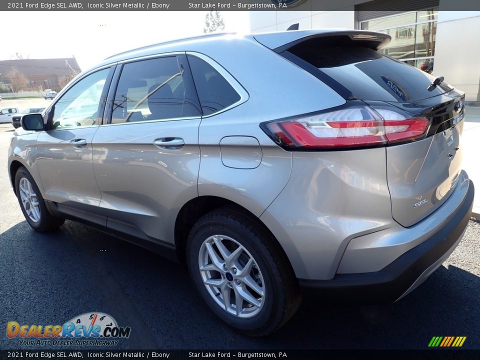 2021 Ford Edge SEL AWD Iconic Silver Metallic / Ebony Photo #3