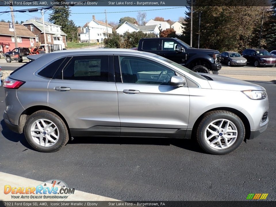 Iconic Silver Metallic 2021 Ford Edge SEL AWD Photo #7