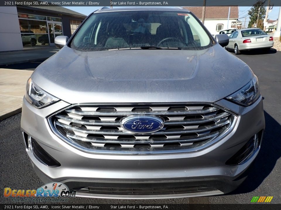 2021 Ford Edge SEL AWD Iconic Silver Metallic / Ebony Photo #10