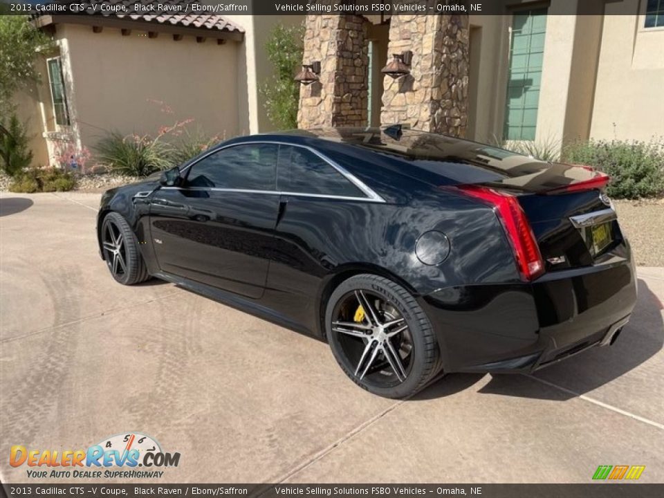 2013 Cadillac CTS -V Coupe Black Raven / Ebony/Saffron Photo #1