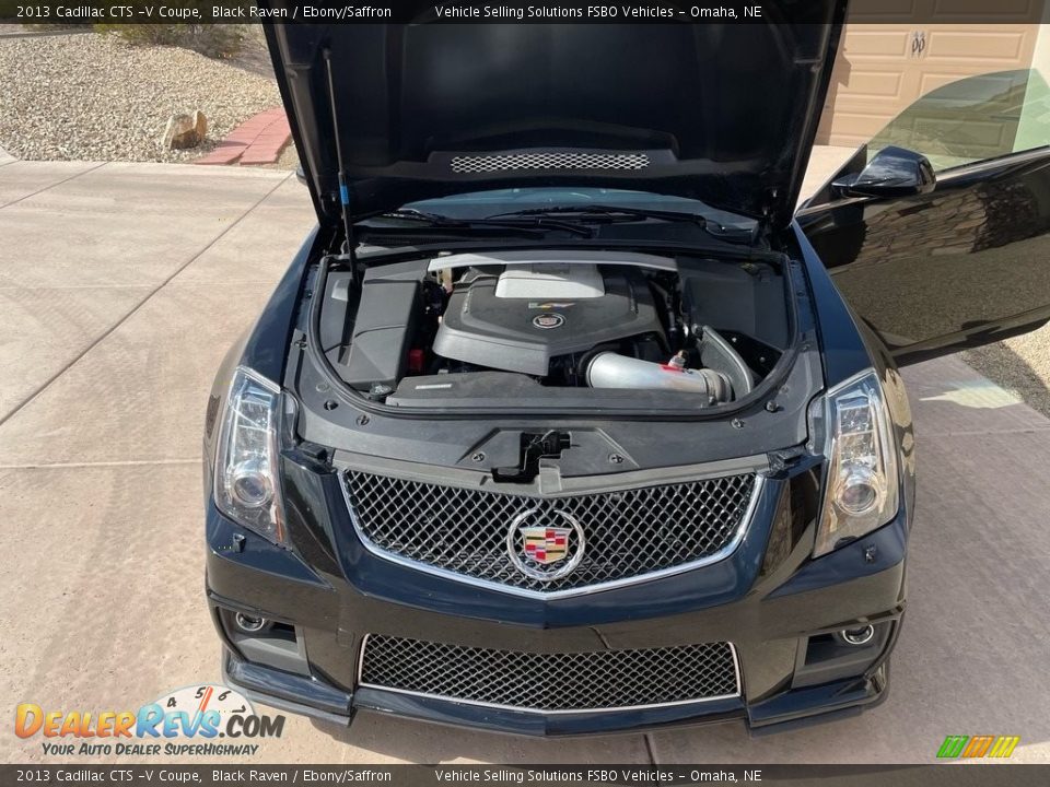 2013 Cadillac CTS -V Coupe Black Raven / Ebony/Saffron Photo #2