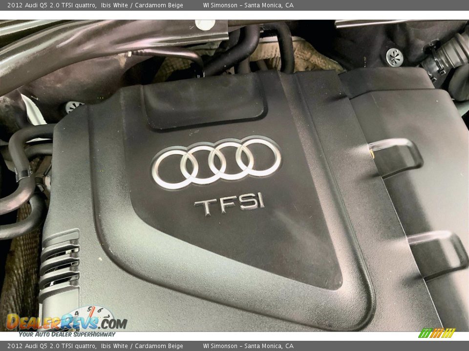 2012 Audi Q5 2.0 TFSI quattro Ibis White / Cardamom Beige Photo #32