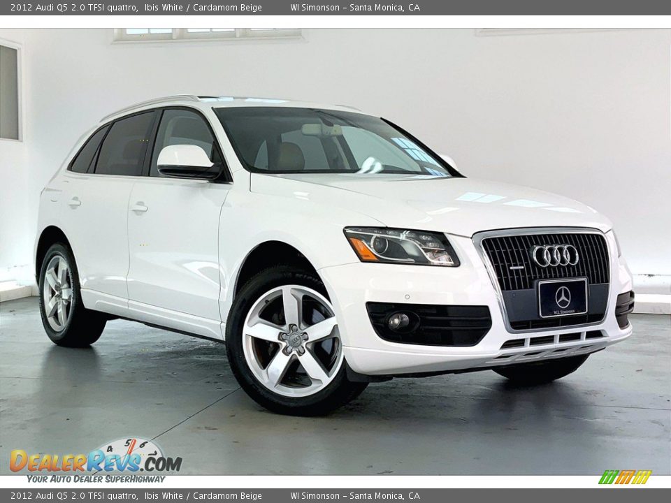 2012 Audi Q5 2.0 TFSI quattro Ibis White / Cardamom Beige Photo #34