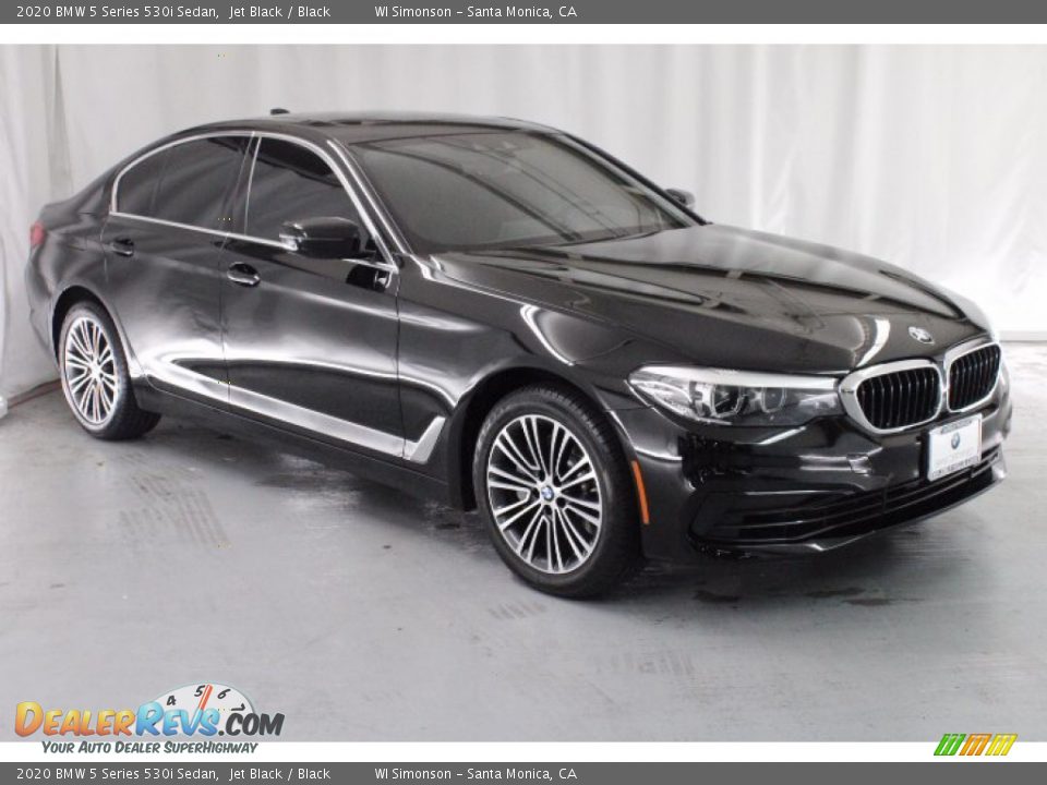 2020 BMW 5 Series 530i Sedan Jet Black / Black Photo #1