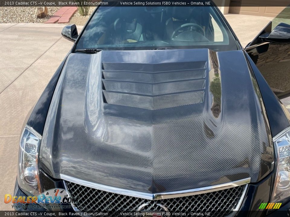 2013 Cadillac CTS -V Coupe Black Raven / Ebony/Saffron Photo #8