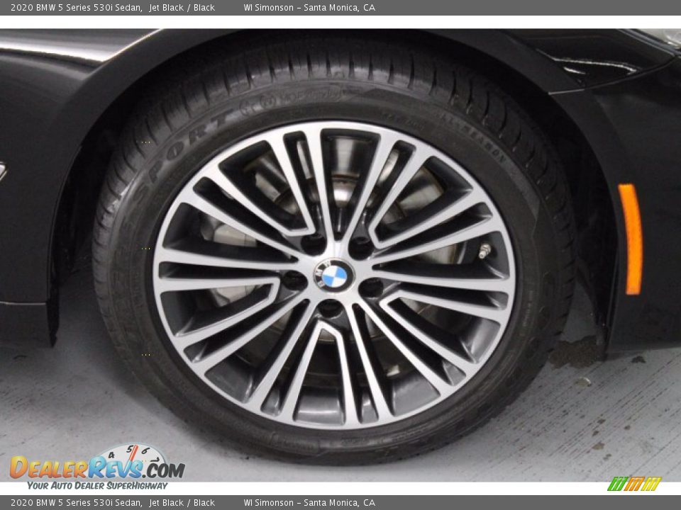 2020 BMW 5 Series 530i Sedan Jet Black / Black Photo #6