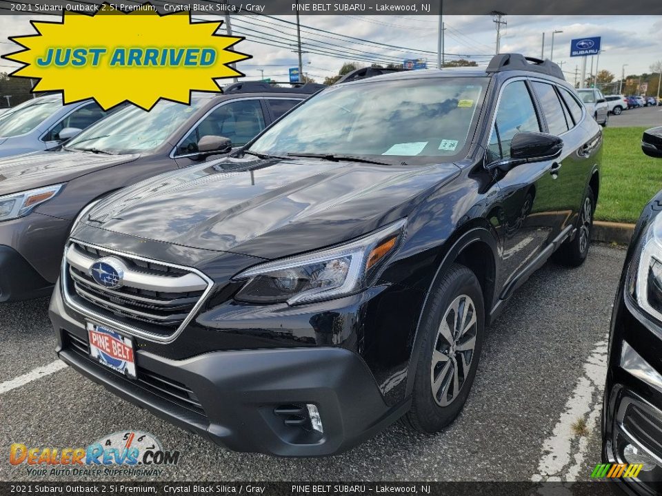 2021 Subaru Outback 2.5i Premium Crystal Black Silica / Gray Photo #1
