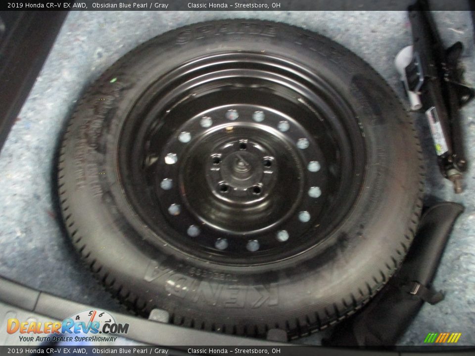 2019 Honda CR-V EX AWD Obsidian Blue Pearl / Gray Photo #14