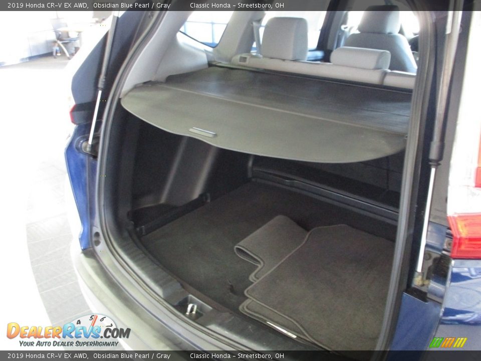 2019 Honda CR-V EX AWD Obsidian Blue Pearl / Gray Photo #15