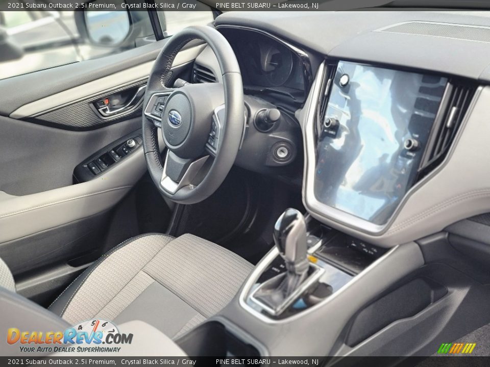 2021 Subaru Outback 2.5i Premium Crystal Black Silica / Gray Photo #3
