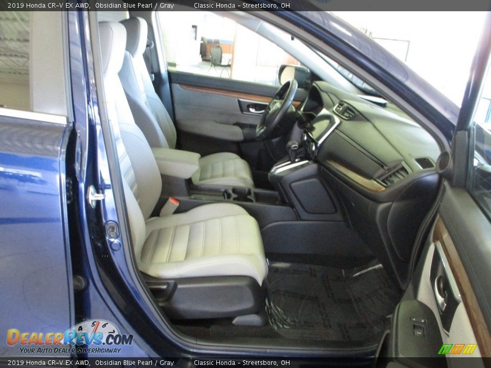2019 Honda CR-V EX AWD Obsidian Blue Pearl / Gray Photo #18